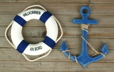 Deko Rettungsring Ø 15cm b/w