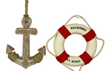 2er Set Rettungsring R/W Ø