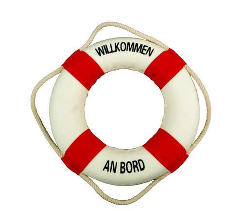 Deko rettungsring willkommen - rettungsring,